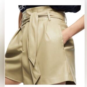 Zara Faux Leather Shorts